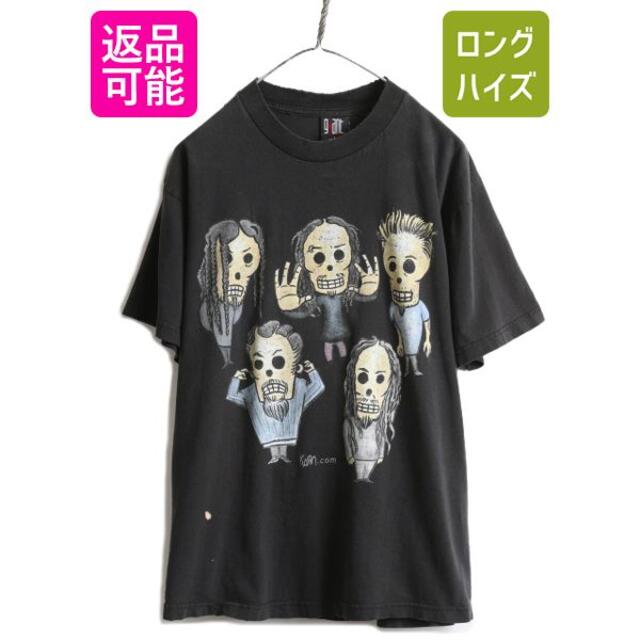 トップス00s KORN スカル キャラクター プリント Tシャツ バンド GIANT