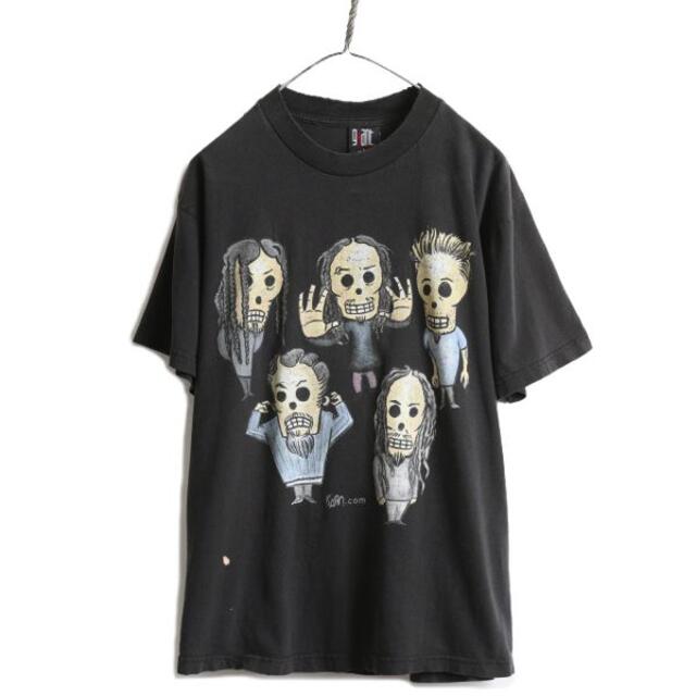 00s KORN スカル キャラクター プリント Tシャツ バンド GIANT