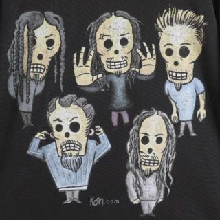 KORN バンT 2001年製　giantタグ　00s バンド 両面プリント