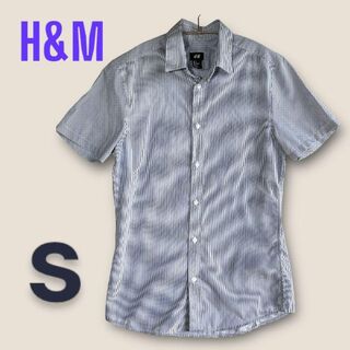 エイチアンドエム(H&M)の【訳あり】H&M エイチアンドエム メンズ 半袖 ストライプシャツ Sサイズ(シャツ)