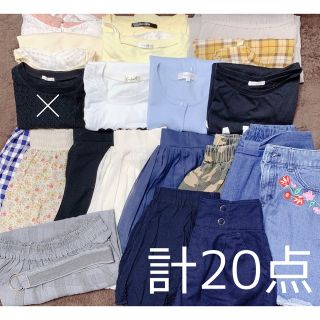 ハニーズ(HONEYS)のセット売り⑤ 上下服セット S~Mサイズ 春夏服(Tシャツ(半袖/袖なし))