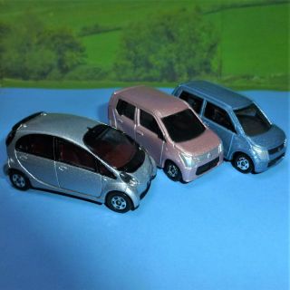 タカラトミー(Takara Tomy)の【トミカ】小型車3台セット「スズキ・ワゴンR」×２「三菱 i-MiEV」(ミニカー)