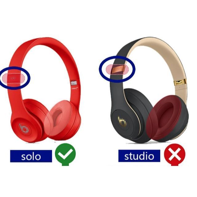 Beats by Dr. Dre Solo 2.0 イヤーパッド パープル