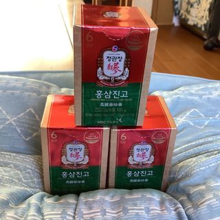 [正官庄]高麗人参濃縮エキス6年根(韓国紅蔘)100g 3箱セット(その他)