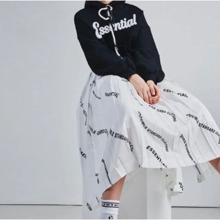 ダブルスタンダードクロージング(DOUBLE STANDARD CLOTHING)の新品　ESSENTIAL オリジナルプリントプリーツスカート(ロングスカート)