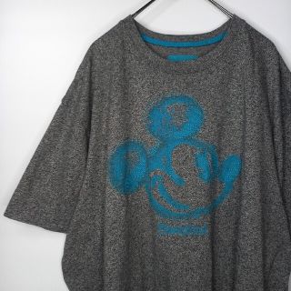 ディズニー(Disney)のディズニー　クルーネック　Tシャツ　半袖　霜降り　ビッグロゴ　オーバーサイズ(Tシャツ/カットソー(半袖/袖なし))