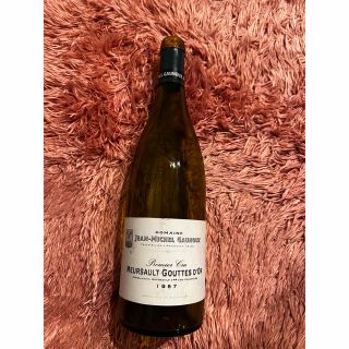 空瓶　ワイン　ムルソー　meursault gouues d'or 1987(ワイン)