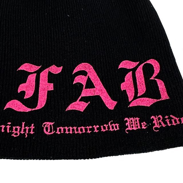 FAB - Logo print beanie メンズの帽子(ニット帽/ビーニー)の商品写真