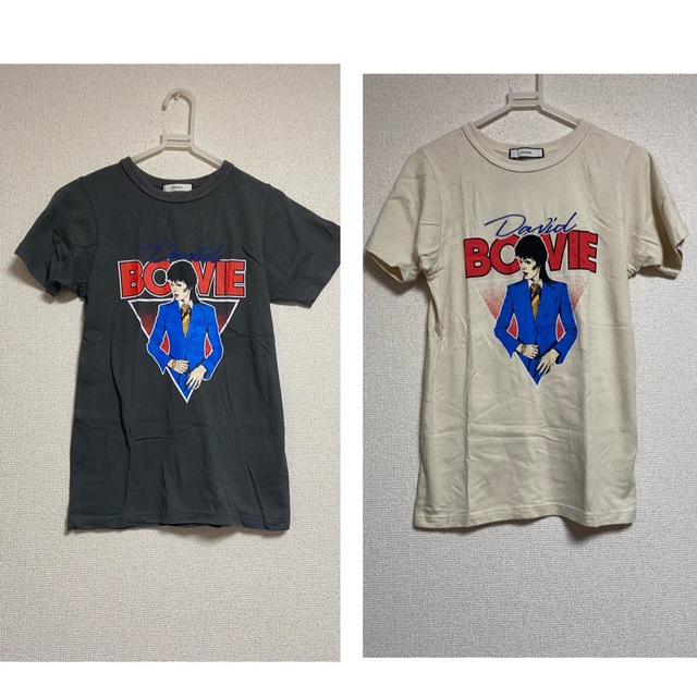 jouetie(ジュエティ)のjouetie デヴィッドボウイ　フィットTシャツ　ジュエティ レディースのトップス(Tシャツ(半袖/袖なし))の商品写真