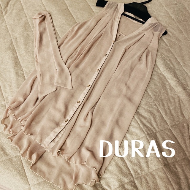 DURAS(デュラス)のDURAS(デュラス)シフォン スカーフ付 ブラウス レディースのトップス(シャツ/ブラウス(半袖/袖なし))の商品写真