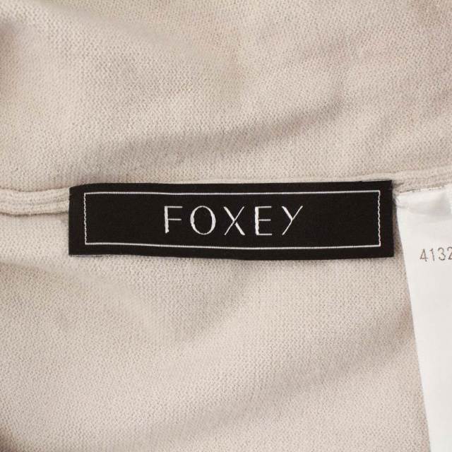 FOXEY 20年製 Tシャツ カットソー クルーネック 40 L ベージュ
