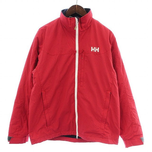 ヘリーハンセン 中綿ジャケット スタンドカラー ジップアップ 裏起毛 M 赤 | フリマアプリ ラクマ