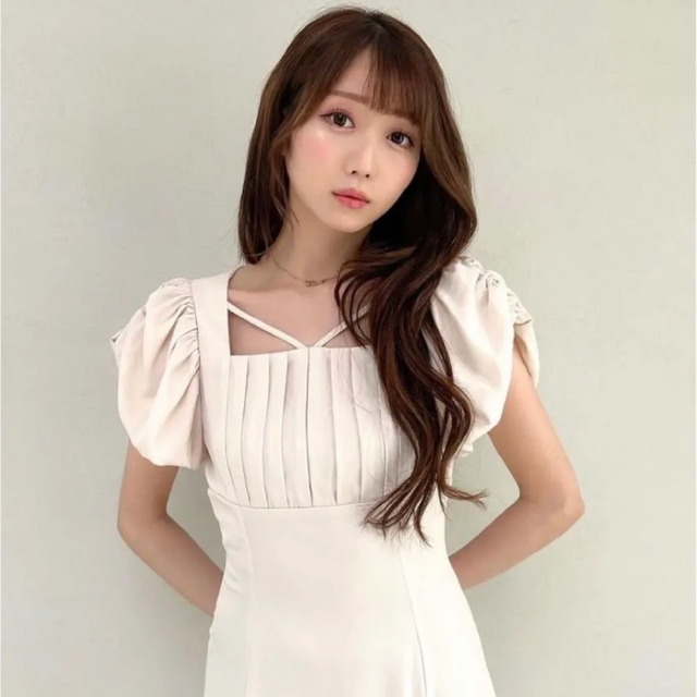 レディースRoseMuse tack puff sleeve onepiece ivory