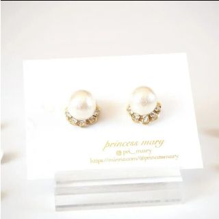 お試し価格》mini♡﻿cotton pearl bijouピアス(ピアス)