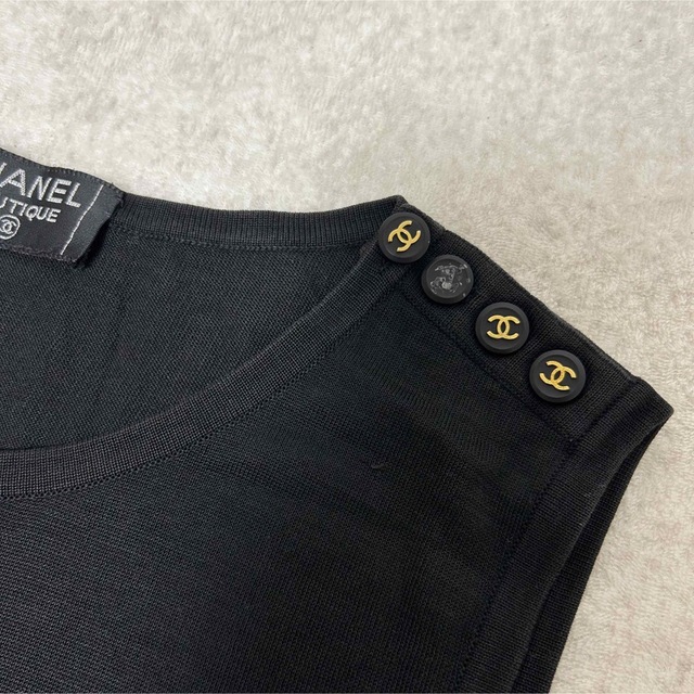 シャネル CHANEL ノースリーブ ニット ヴィンテージ ビンテージ