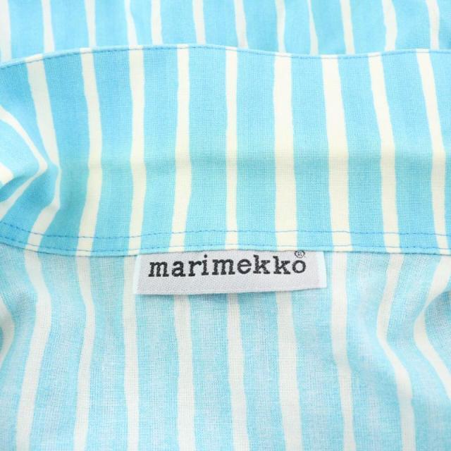 marimekko(マリメッコ)のマリメッコ シャツ カジュアルシャツ ストライプ 長袖 41 L 水色 白 メンズのトップス(シャツ)の商品写真