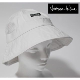 ナンバーナイン(NUMBER (N)INE)の新品 ナンバーナイン ユニセックス バケットハット フリーサイズ 白(ハット)