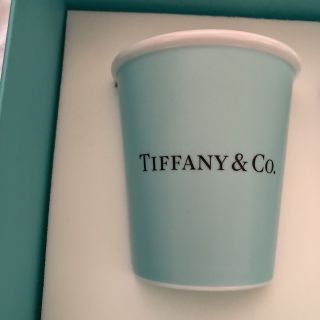 ティファニー ペーパー カップ 2客 美品 レア ペア キッチン/食器