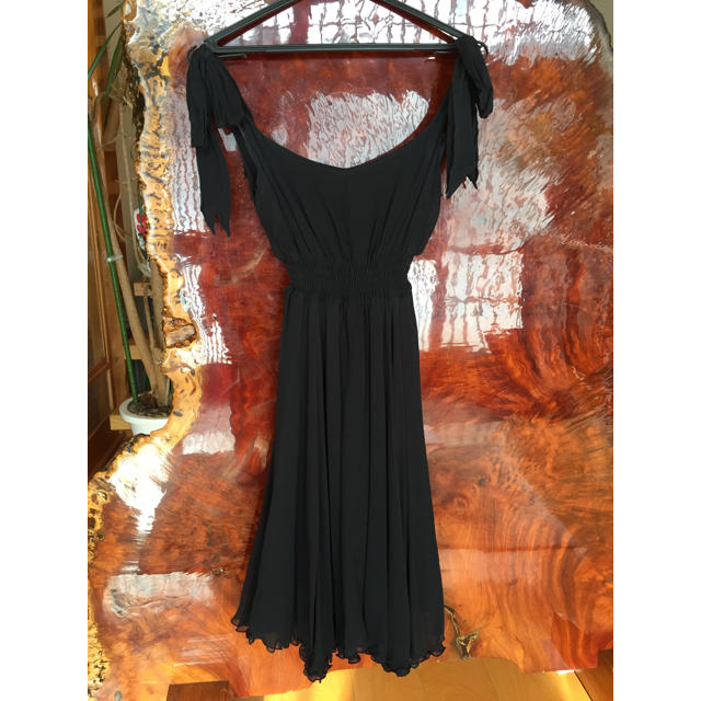 SCOT CLUB(スコットクラブ)のブラック シフォンドレス レディースのフォーマル/ドレス(その他ドレス)の商品写真