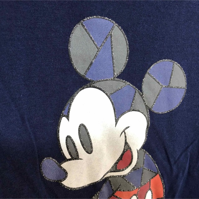 Disney(ディズニー)の【ディズニー】半袖Tシャツ　ミッキーマウス　キャラクター　アニマル　デカロゴ43 レディースのトップス(Tシャツ(半袖/袖なし))の商品写真