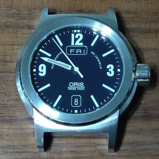 ORIS オリス BC3 自動巻 黒文字盤。