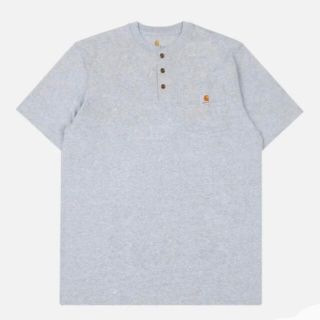 カーハート(carhartt)の【M】Carhartt カーハート ヘンリーネックポケットT K84 グレー(Tシャツ/カットソー(半袖/袖なし))