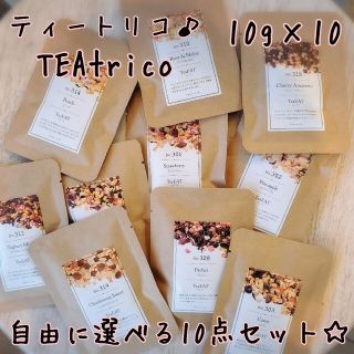 nina様専 TEAtrico 食べれるお茶 10gサイズ色々選べる10点セット(茶)