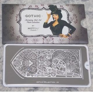 MOYOU London スタンピングネイルプレート GOTHIC 09(ネイル用品)