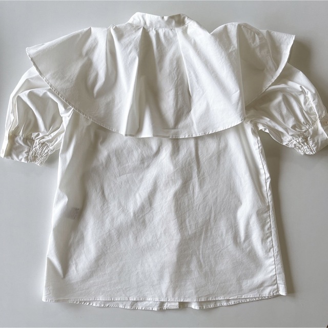 rienda リエンダ ビックカラーシャツ 半袖 ホワイト 3