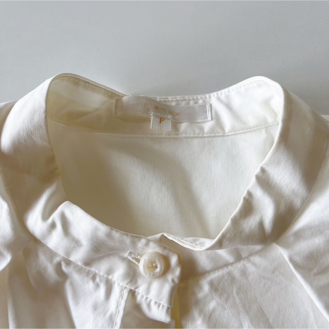 rienda リエンダ ビックカラーシャツ 半袖 ホワイト 5