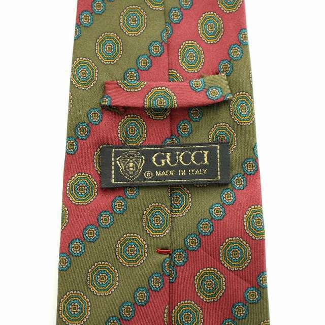 Gucci(グッチ)のグッチ GUCCI ネクタイ 絹 シルク 総柄 レジメンタル マルチカラー メンズのファッション小物(ネクタイ)の商品写真
