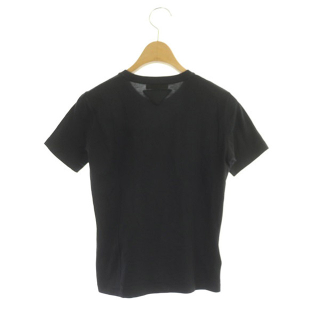 PRADA(プラダ)のプラダ PRADA Tシャツ カットソー 半袖 スパンコール ビジュー XS 黒 レディースのトップス(カットソー(半袖/袖なし))の商品写真