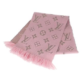 ルイヴィトン(LOUIS VUITTON)の【中古】【ABランク】LOUIS VUITTON ルイヴィトン エシャルプ・ロゴマニア マフラー M70466 シャイン ローズバレリーヌ【ISEYA】(バンダナ/スカーフ)