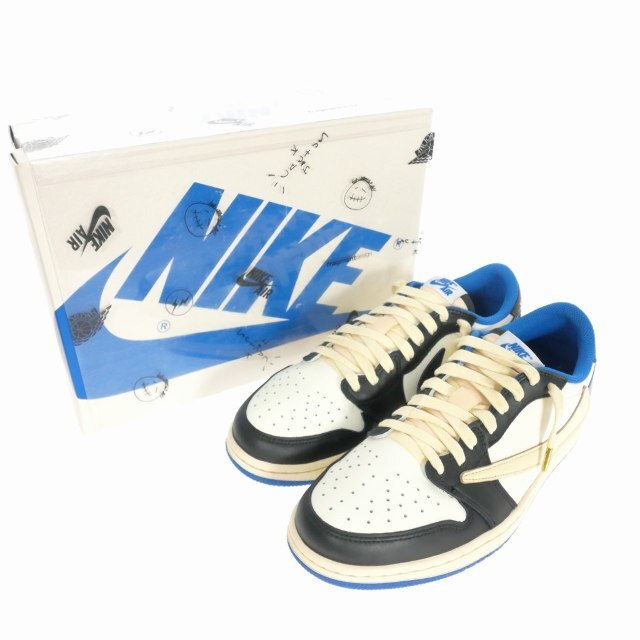 NIKE(ナイキ)のナイキ トラヴィス スコット × フラグメント × エアジョーダン1 US8.5 メンズの靴/シューズ(スニーカー)の商品写真