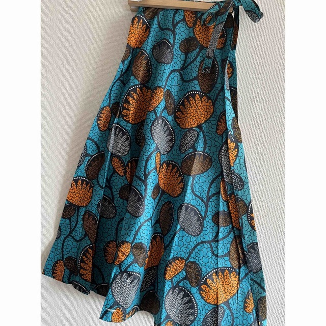 新品　シャンティシャンティ　アフリカンプリント　ラップスカート