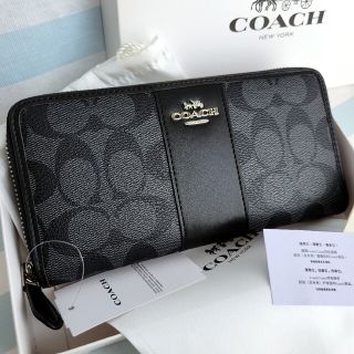 コーチ(COACH)の【新品未使用品】COACH コーチ 長財布 シグネチャー 定番 レザー 父の日(長財布)