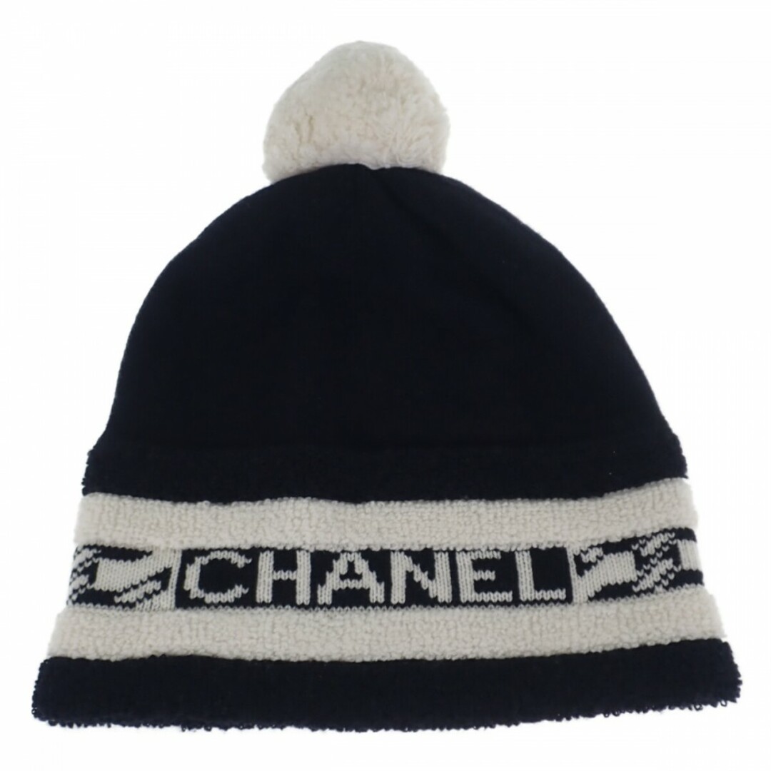 ABランク】CHANEL シャネル ロゴニットキャップ 帽子 AA7298 B04639 ...