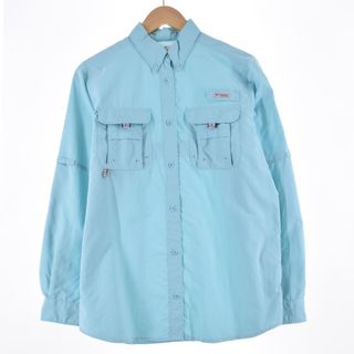 コロンビア(Columbia)の古着 コロンビア Columbia PFG ボタンダウン 長袖 フィッシングシャツ レディースM /eaa335298(シャツ/ブラウス(長袖/七分))