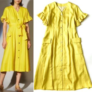 Grace Class - 極美品☆グレースクラス 22SS リネンタッチフリル