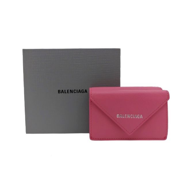 未使用品！BALENCIAGA【バレンシアガ】ペーパーミニ コンパクトウォレット