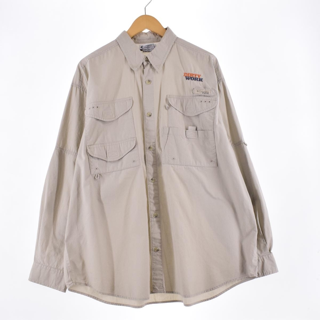 コロンビア Columbia PFG 長袖 フィッシングシャツ メンズL /eaa334569