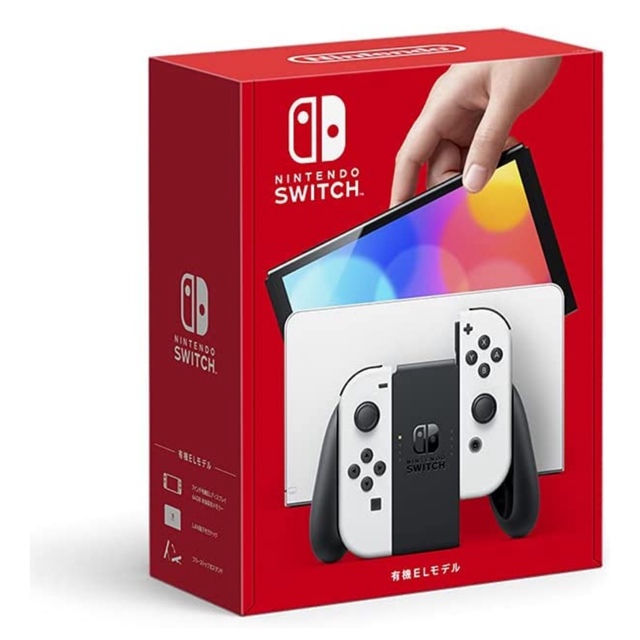 NINTENDO Switch 有機el ホワイト　新品　未開封 エンタメ/ホビーのゲームソフト/ゲーム機本体(家庭用ゲーム機本体)の商品写真