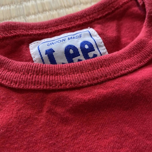 Lee(リー)のLee キッズ　半袖　Tシャツ　80　赤 キッズ/ベビー/マタニティのベビー服(~85cm)(Ｔシャツ)の商品写真