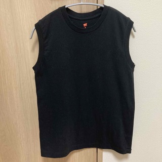 アダムエロぺ(Adam et Rope')の【Hanes for BIOTOP】Sleeveless T-Shirtブラック(Tシャツ(半袖/袖なし))