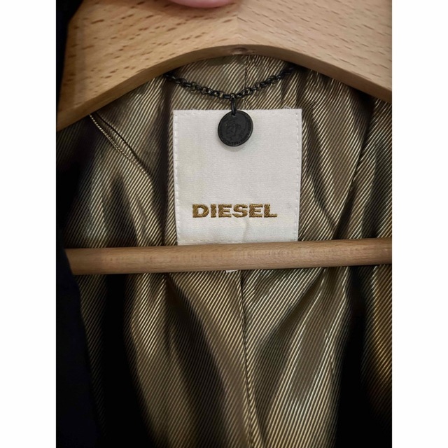 DIESEL(ディーゼル)のディーゼル フローラル チェーン 刺繍 花柄 テーラードジャケット ブラック メンズのジャケット/アウター(テーラードジャケット)の商品写真