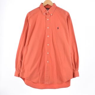 ラルフローレン(Ralph Lauren)の古着 ラルフローレン Ralph Lauren 長袖 ボタンダウンシャツ メンズXL /eaa334976(シャツ)