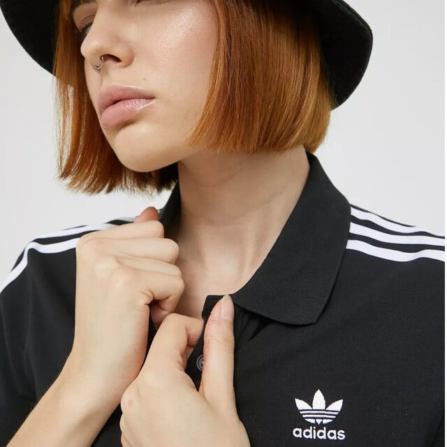 adidas originals  ストライプワンピース　L