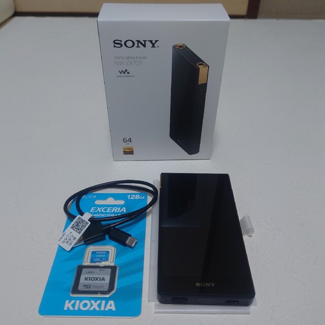 SONY Walkman NW-ZX707 未使用 128gマイクロSD付き-