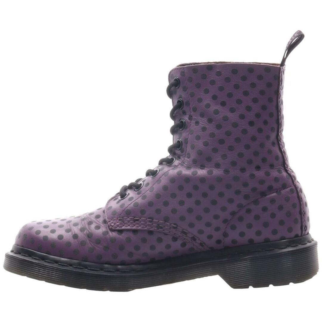 Dr.Martens(ドクターマーチン)の古着 ドクターマーチン Dr.Martens 総柄 ドット柄 8ホールブーツ UK5 レディース23.5cm /saa008418 レディースの靴/シューズ(ブーツ)の商品写真