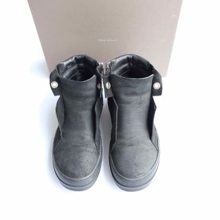 リックオウエンス(Rick Owens)のRICK OWENS リックオウエンス アイランドダンク スエードブラック 43(スニーカー)